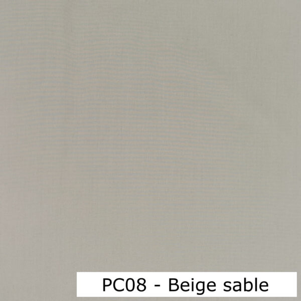 PC06 - Polyester-coton uni Beige sable - Au fil des saisons