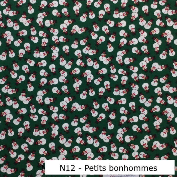 N12-Motif-Noel-Mini-bonhommes-de-neige-Vert-Au-fil-des-saisons